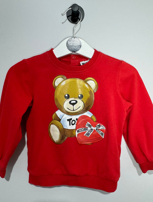 Moschino Red Jumper 12-18m Used 141072