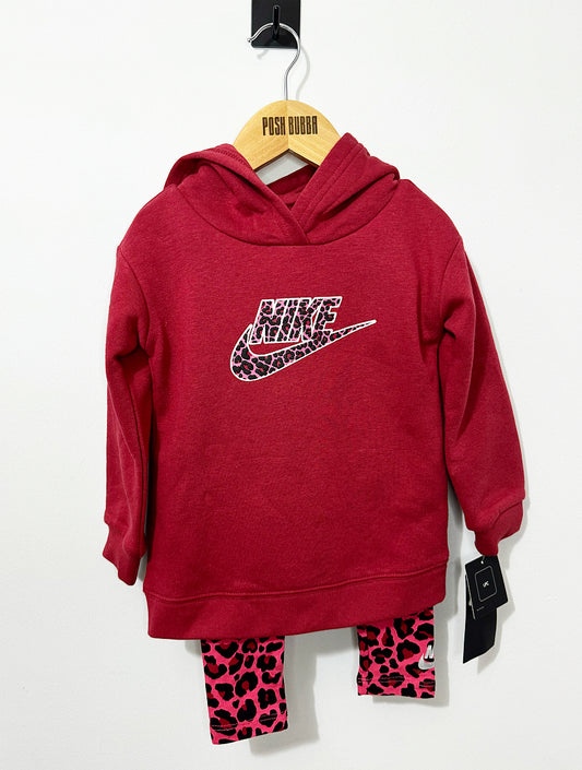 Nike Bordo Animal Print Tracksuit 18-24m