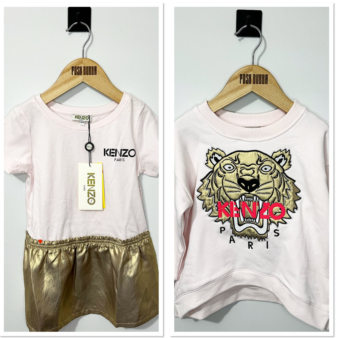 2pcs Kenzo Dress and Jumper Set 3-4y