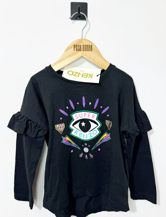 Kenzo long sleeve eye t-shirt 4y