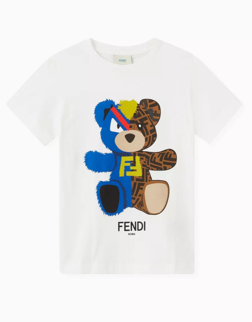 Тениска FENDI с плюшено мече 6 г.