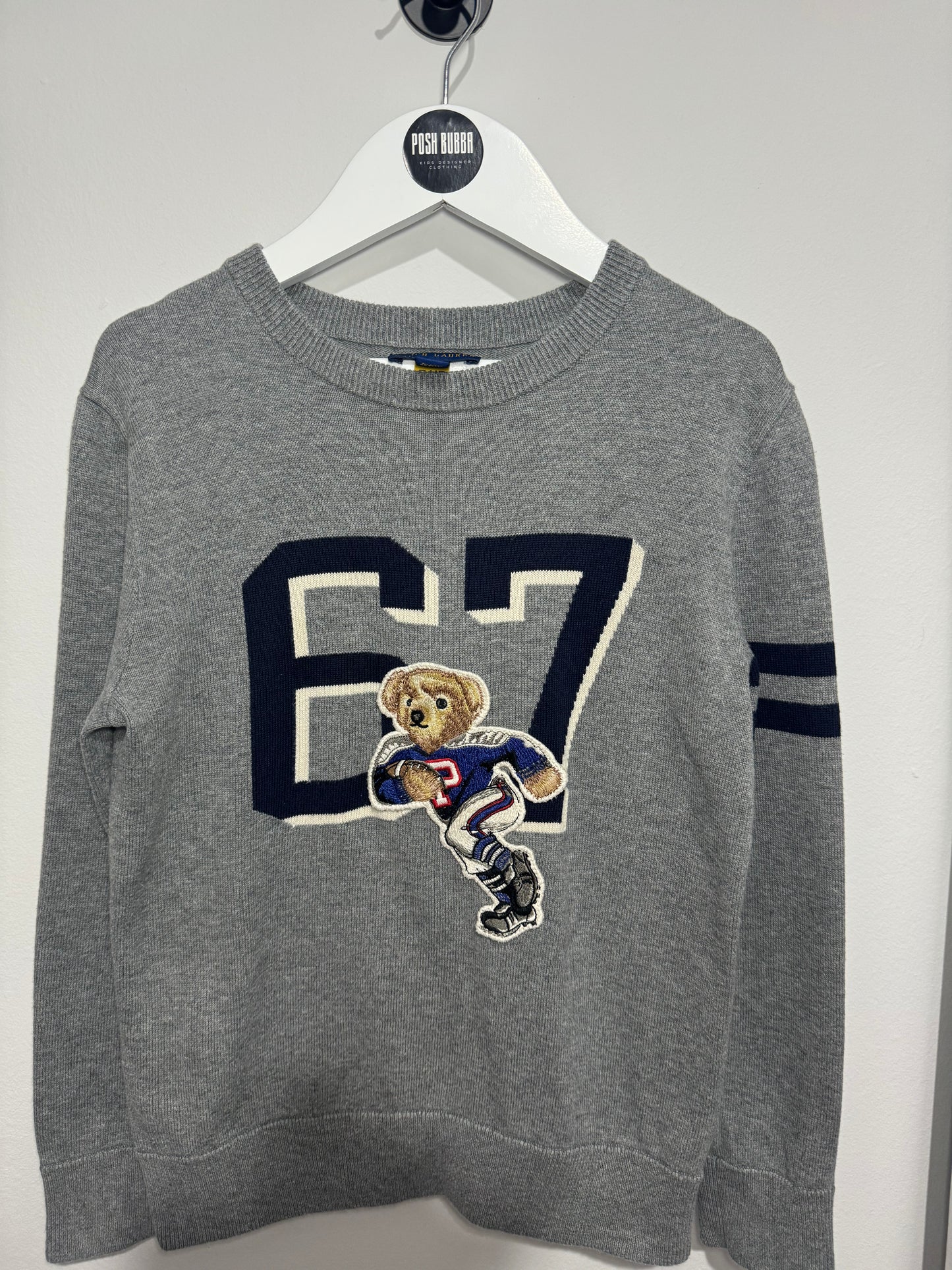 Пуловер Ralph Lauren Grey Bear, 7 години, употребяван, 141065