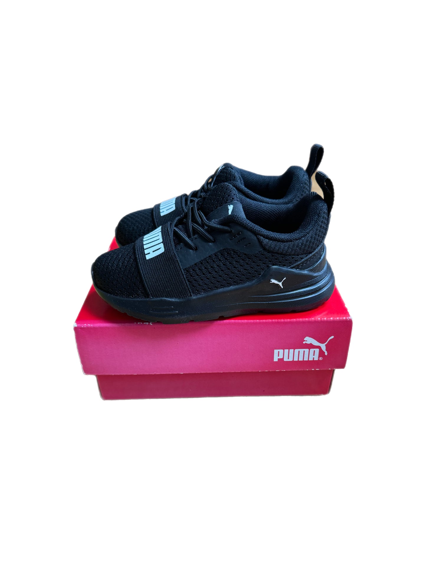 Black Puma toddler trainers EU22