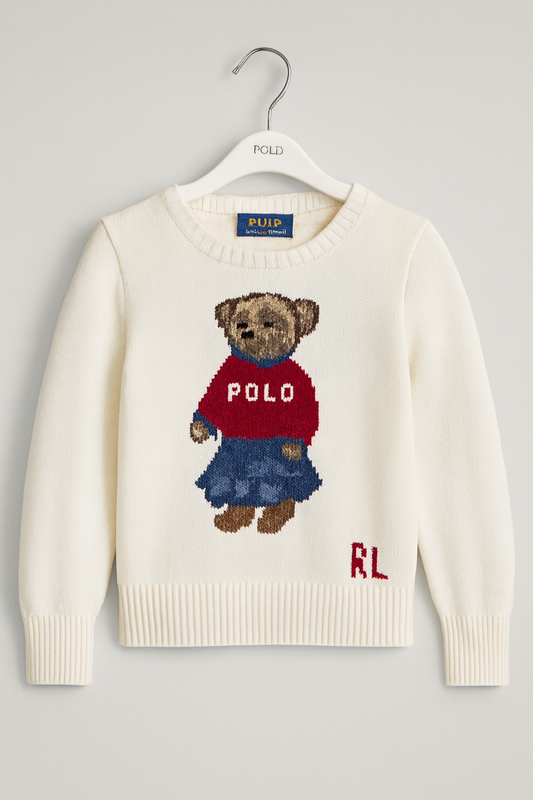 Ralph Lauren Polo Bear white Jumper 2-3y