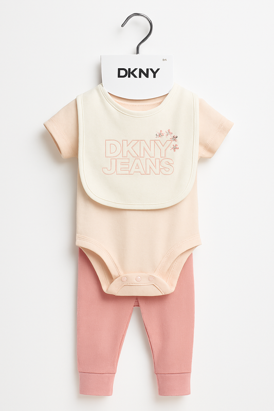 DKNY Комплект от 3 части 3-6 месеца Нов с етикети 141046