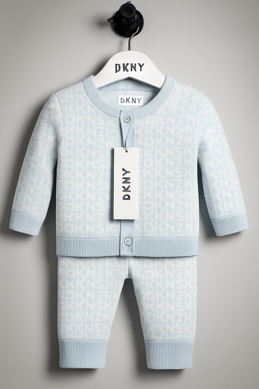 Бебешки памучен комплект DKNY 0-3м